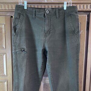 Weatherproof Vintage Mens 6 Pocket Pants Relaxed Fit 34x30 Khaki